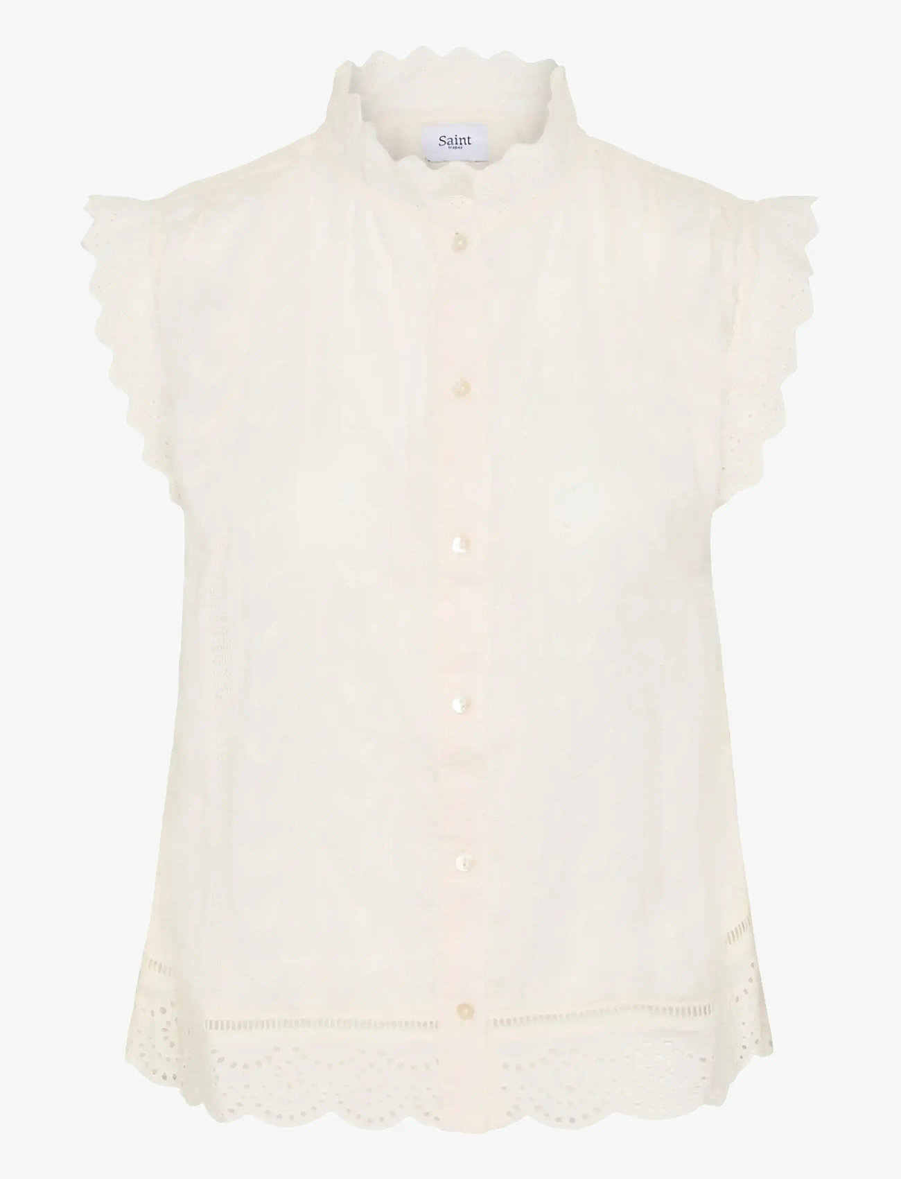 Saint Tropez - RowynSZ Shirt - kortærmede skjorter - ice - 1