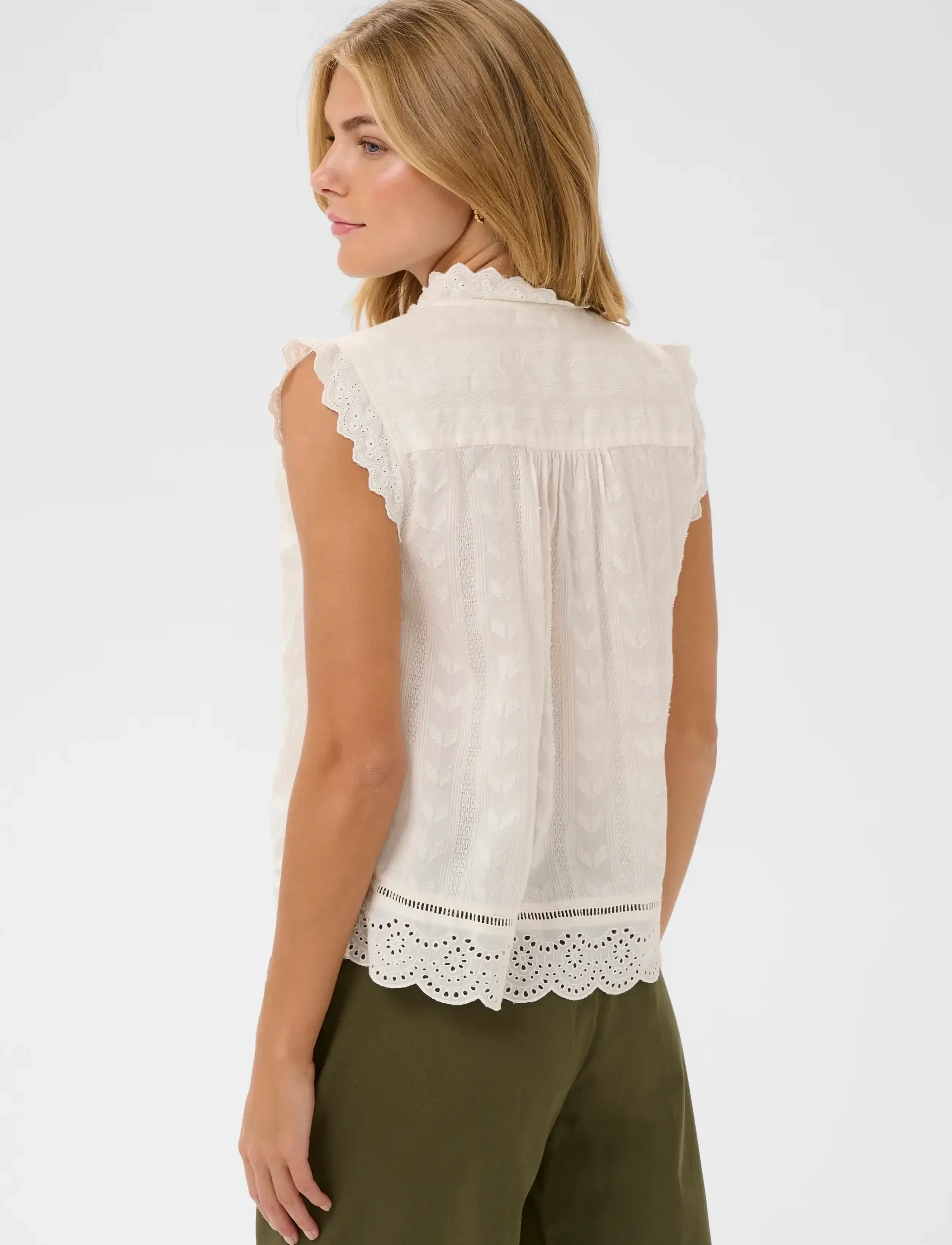 Saint Tropez - RowynSZ Shirt - kortärmade skjortor - ice - 4