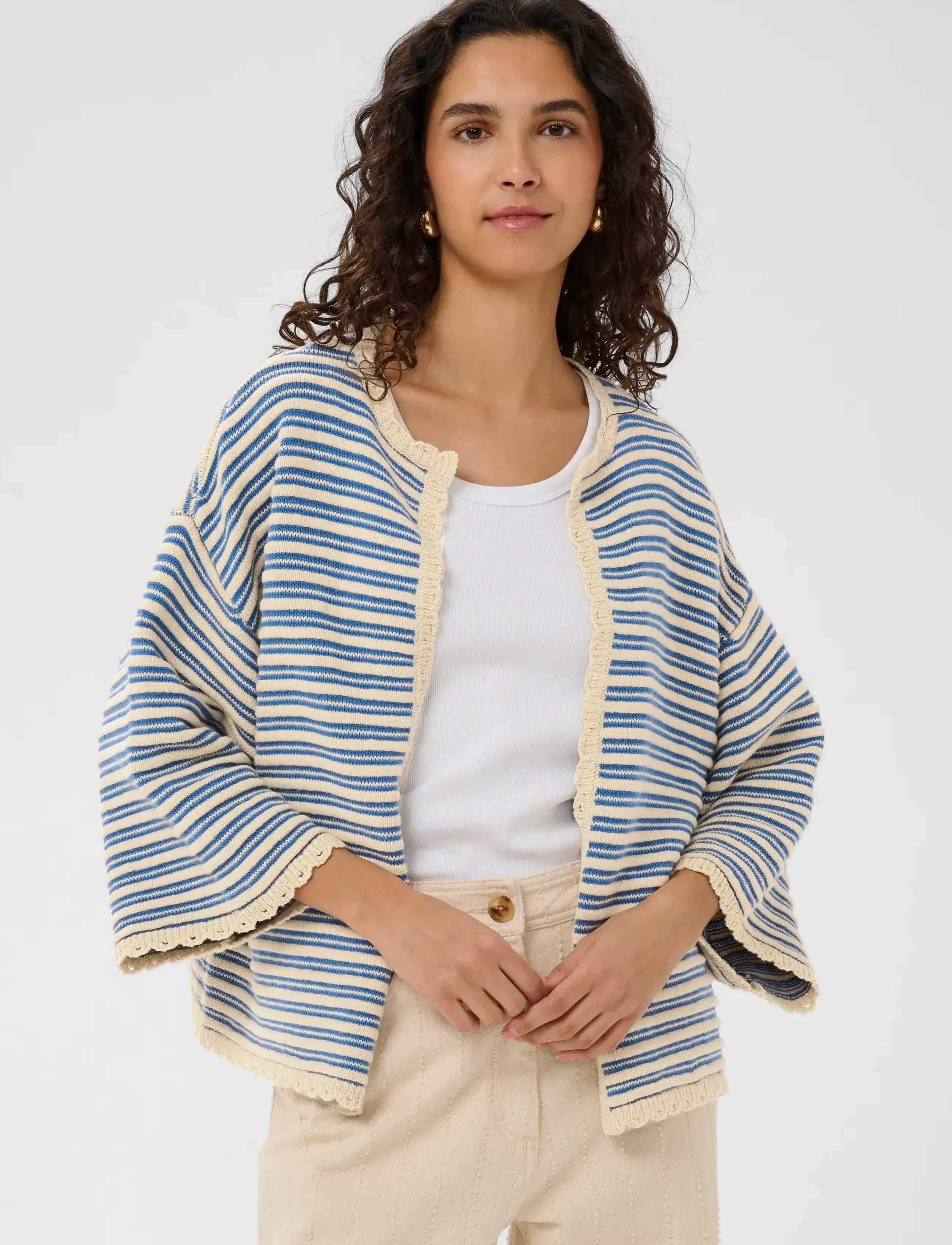 Saint Tropez RileySZ Cardigan - Saint Tropez - VALLARTA TURTLEDOVE STRIPE / blue