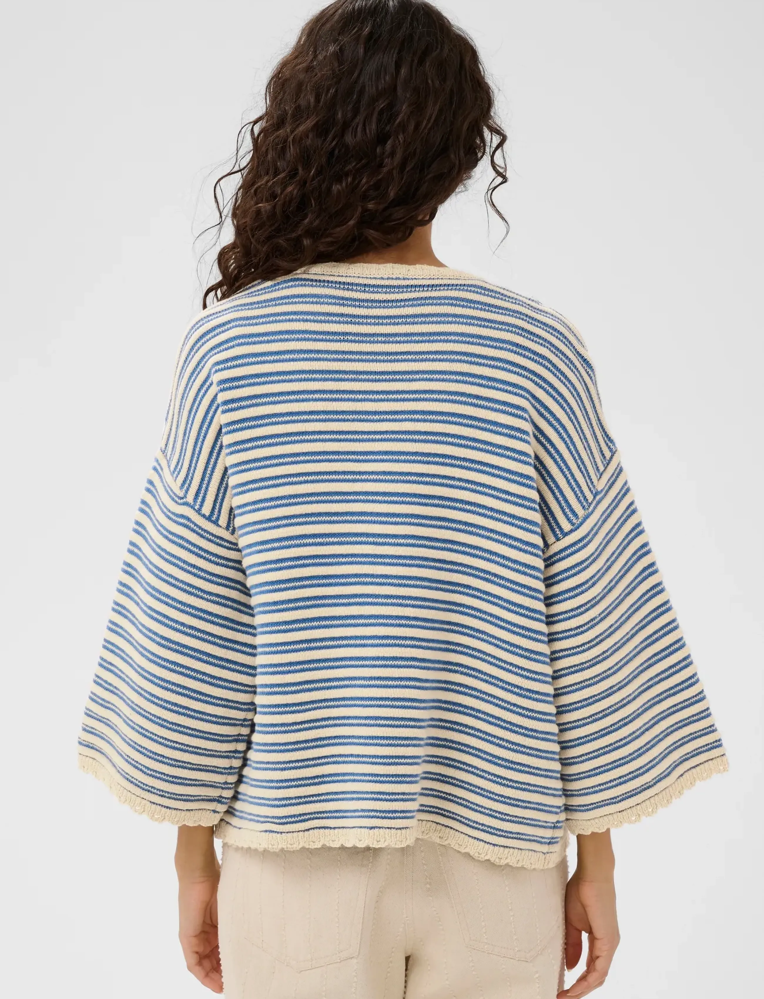 Saint Tropez - RileySZ Cardigan - cardigans - vallarta turtledove stripe - 4