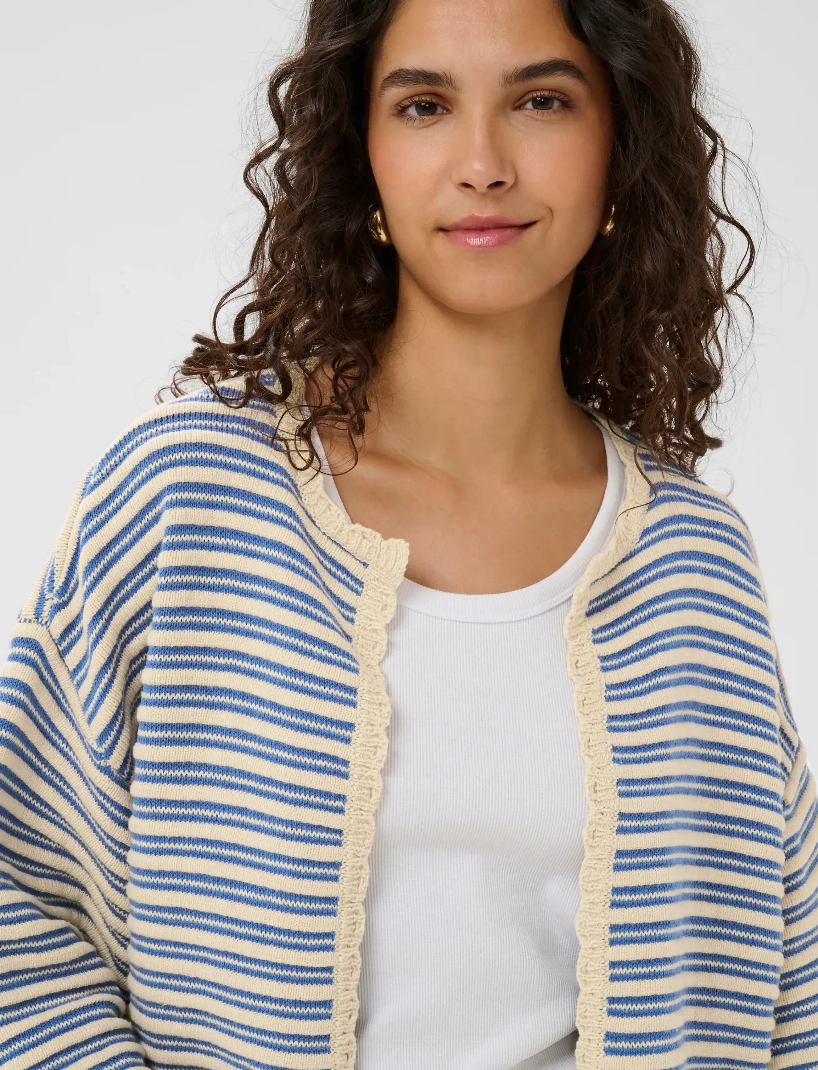 Saint Tropez - RileySZ Cardigan - cardigans - vallarta turtledove stripe - 5