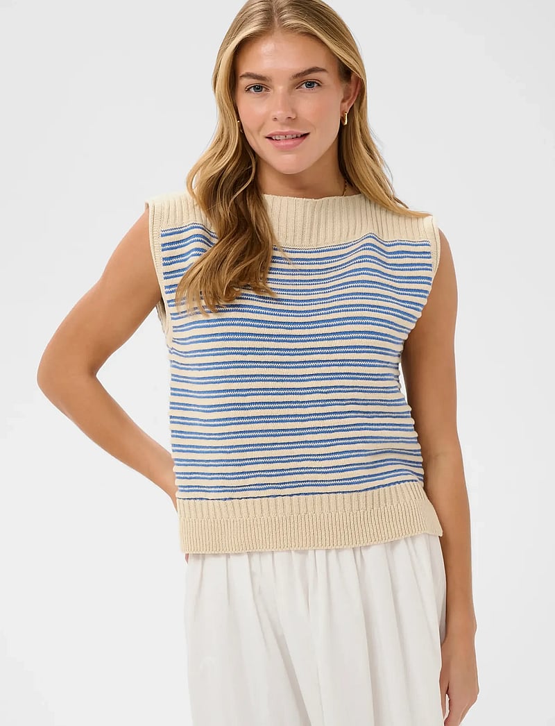 Saint Tropez - RileySZ Pullover - Ärmlösa blusar - vallarta turtledove stripe - 0