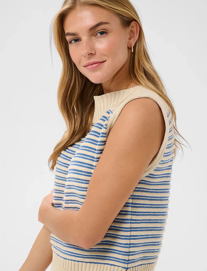 Saint Tropez - RileySZ Pullover - Ärmlösa blusar - vallarta turtledove stripe - 5