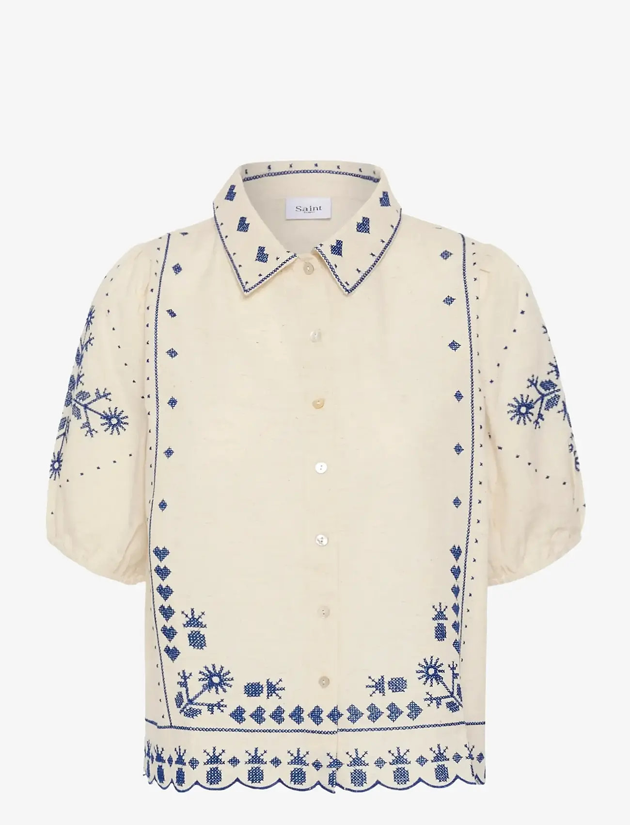 Saint Tropez - RomelleSZ Shirt - kortærmede skjorter - turtledove - 1