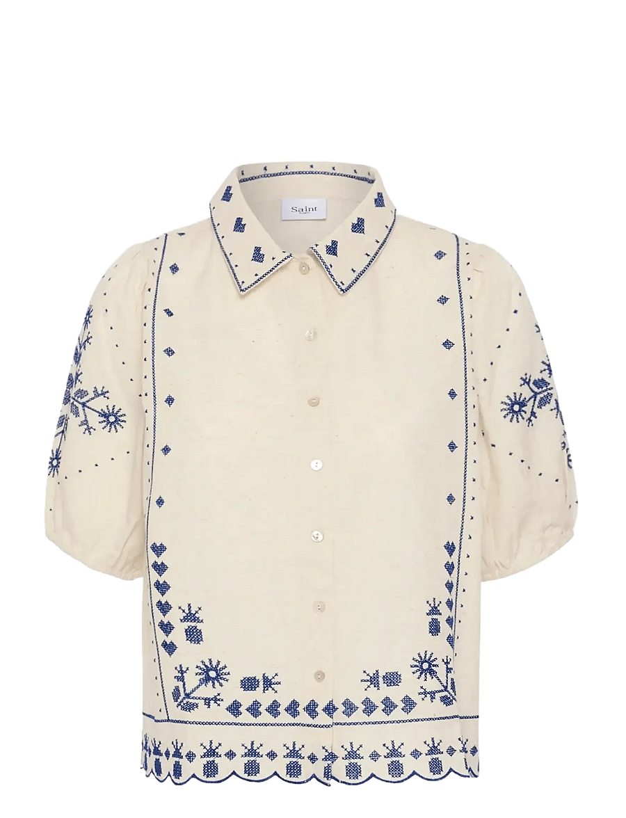 Saint Tropez - RomelleSZ Shirt - kurzärmlige hemden - turtledove - 1