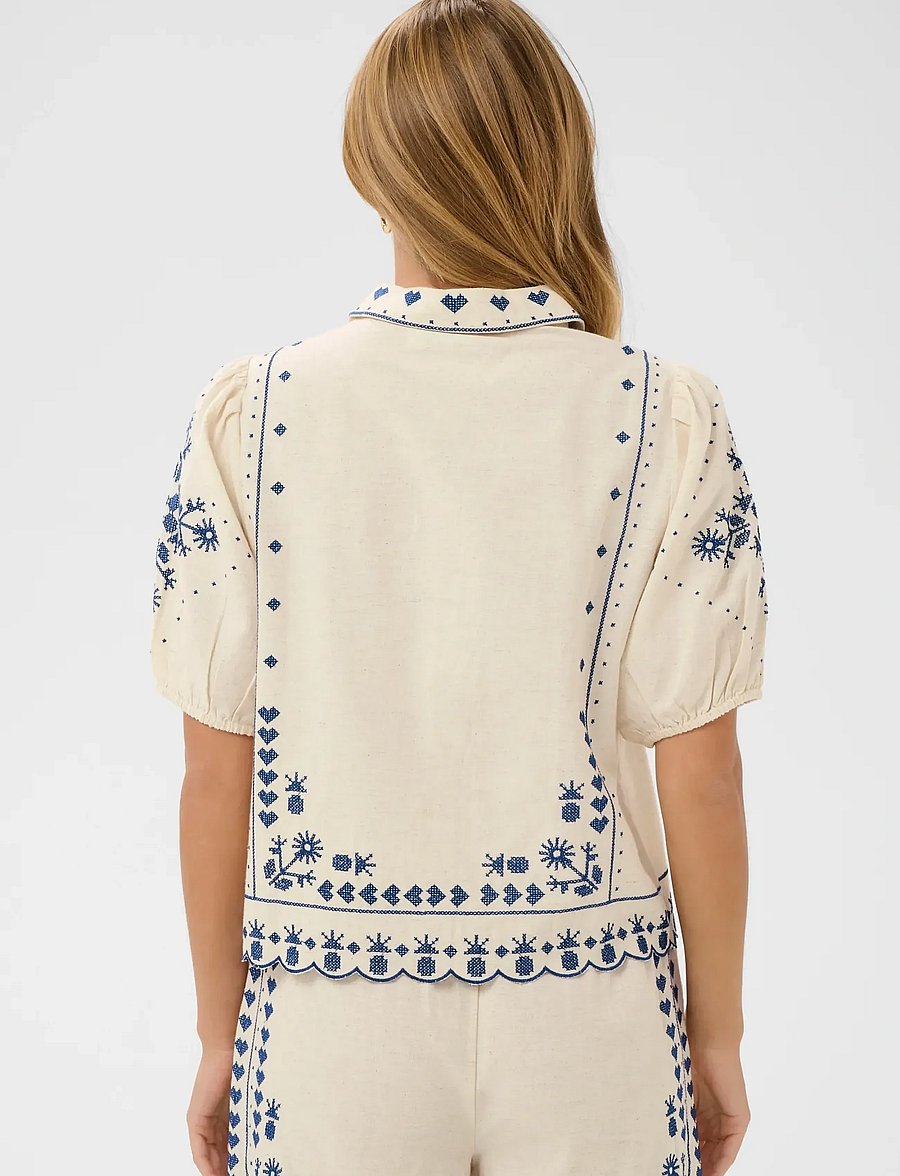 Saint Tropez - RomelleSZ Shirt - kurzärmlige hemden - turtledove - 4