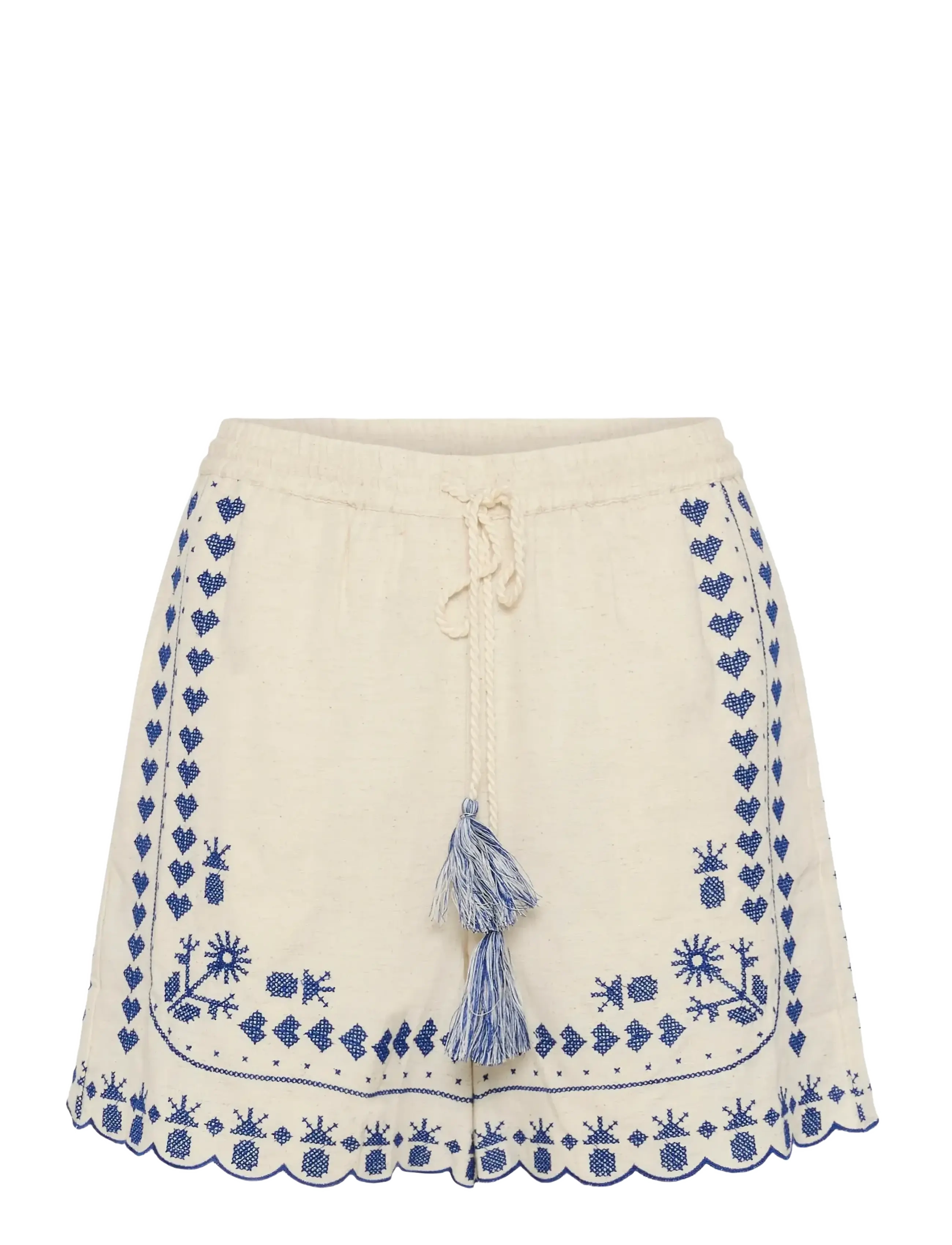 Saint Tropez RomelleSZ Shorts - Casual shorts - TURTLEDOVE / cream