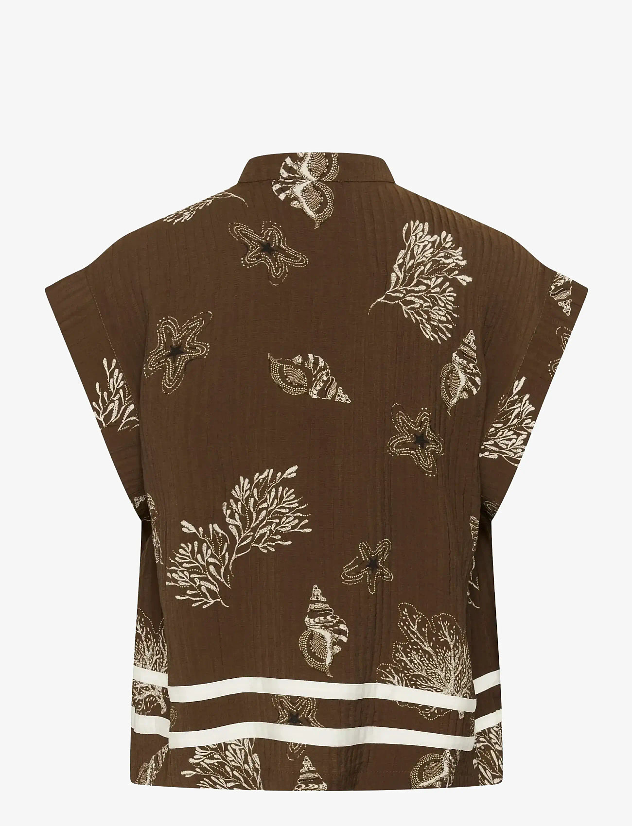 Saint Tropez - RosashellSZ Blouse - kurzämlige blusen - fudge sea shell - 2
