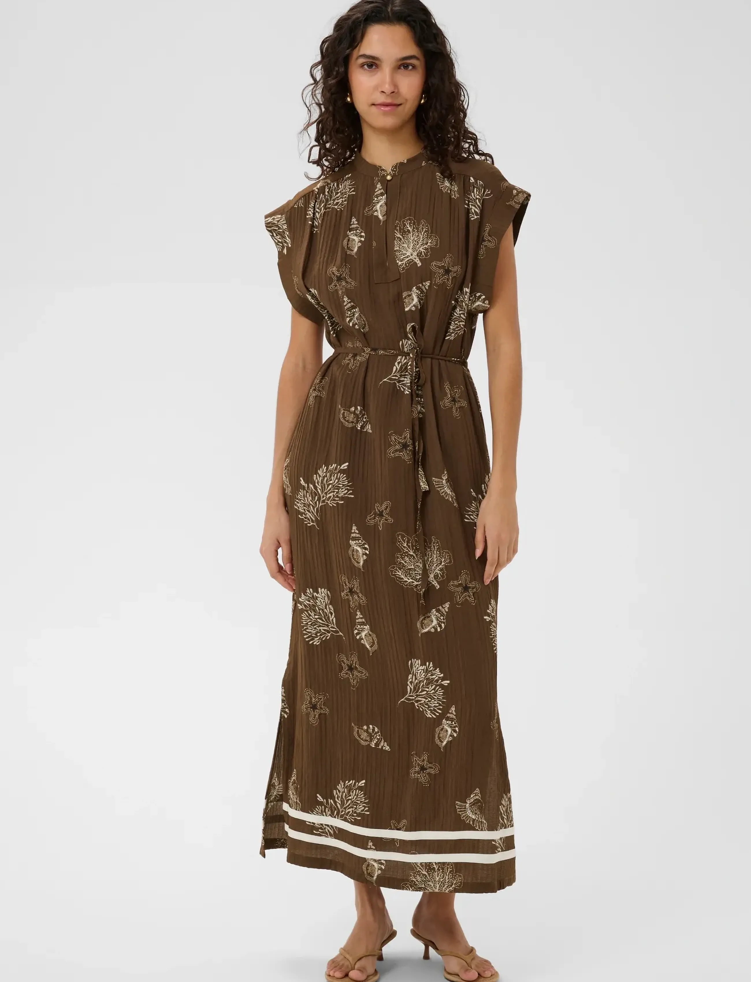 Saint Tropez RosashellSZ Dress - Midikleidid - FUDGE SEA SHELL / brown