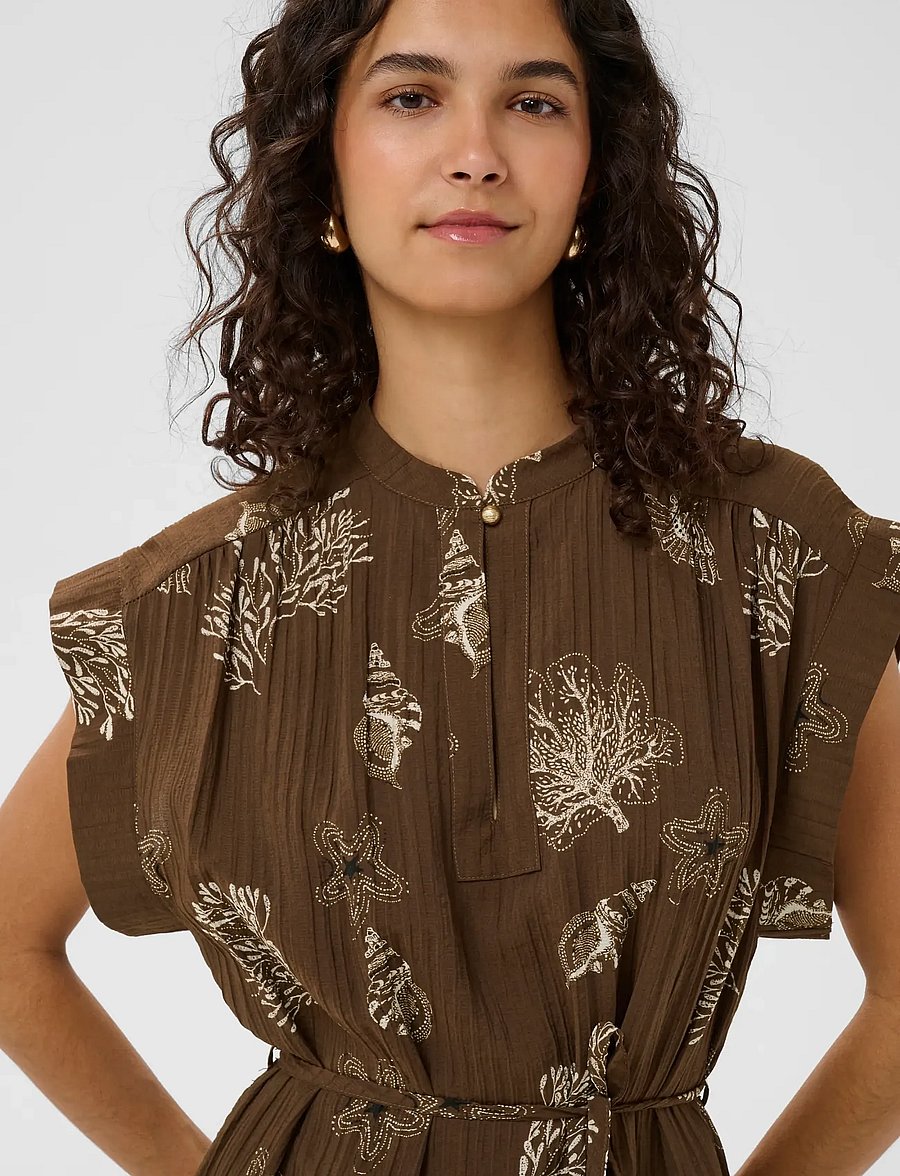Saint Tropez - RosashellSZ Dress - midi kjoler - fudge sea shell - 4