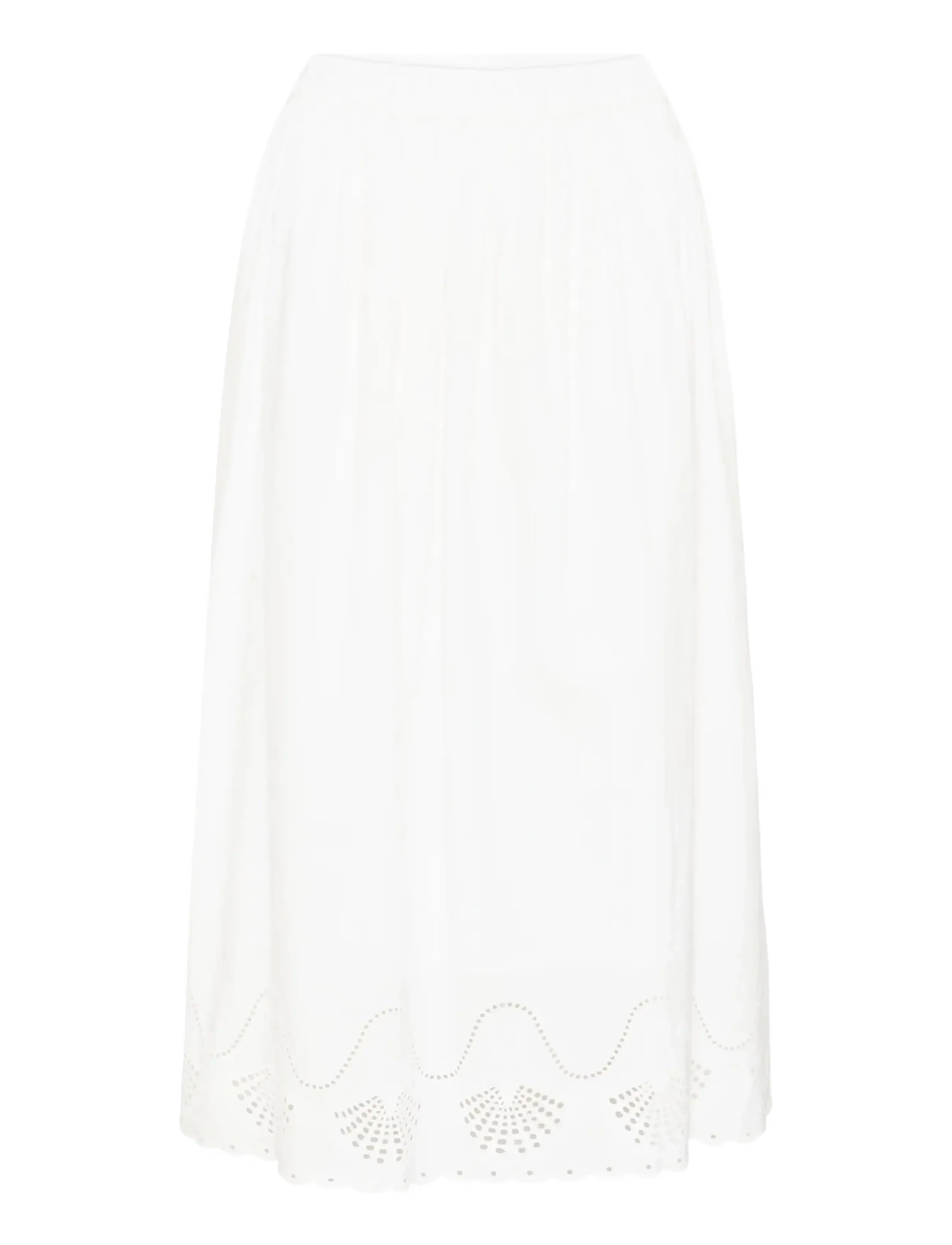 Saint Tropez RivashellSZ Skirt - Midihameet - BRIGHT WHITE / white