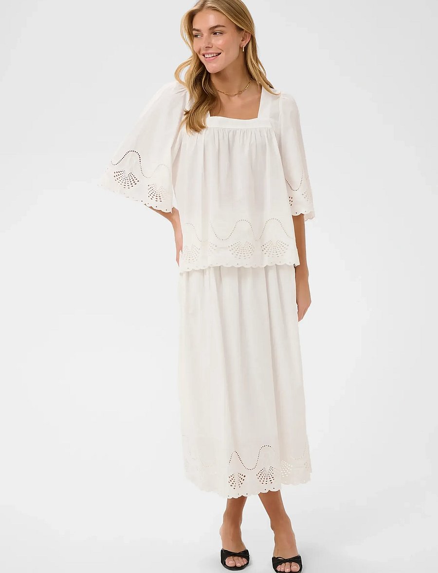 Saint Tropez - RivashellSZ Skirt - midiseelikud - bright white - 0