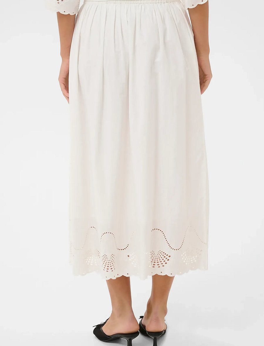 Saint Tropez - RivashellSZ Skirt - midiseelikud - bright white - 4
