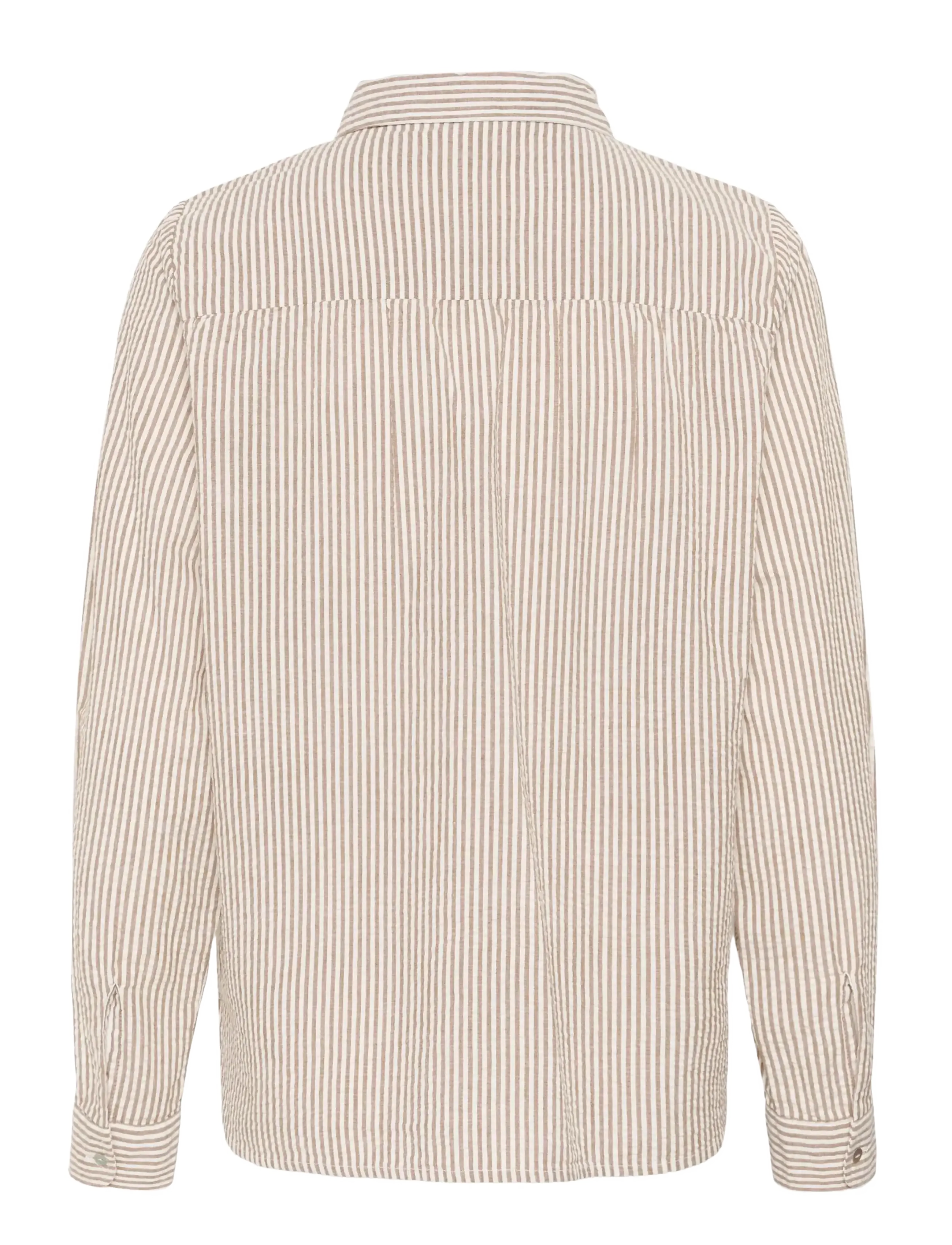 Saint Tropez - ElmikoSZ N. Shirt - pikkade varrukatega särgid - toasted coconut ice stripe - 2