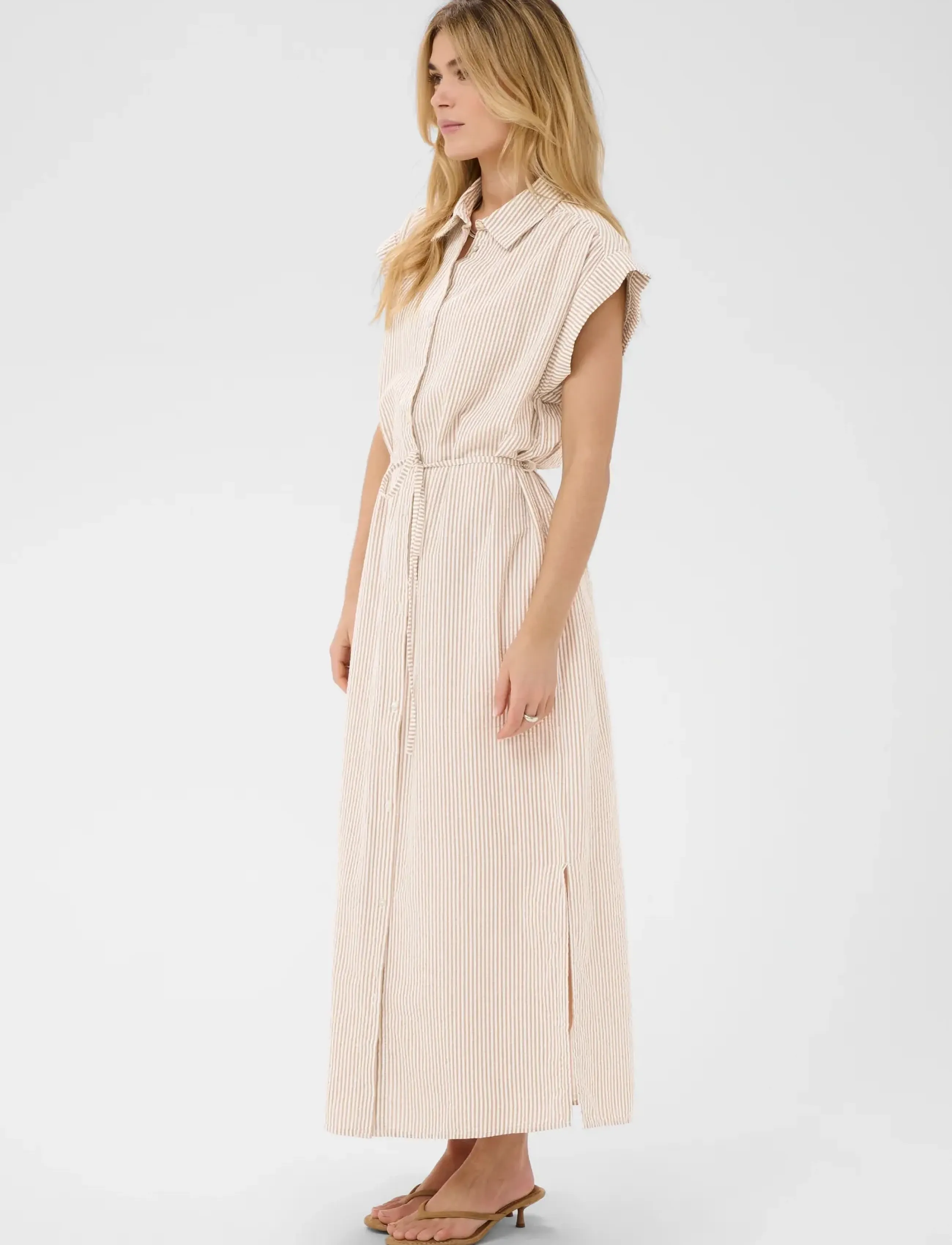 Saint Tropez - ElmikoSZ N. Maxi Dress - sommerkjoler - toasted coconut ice stripe - 3