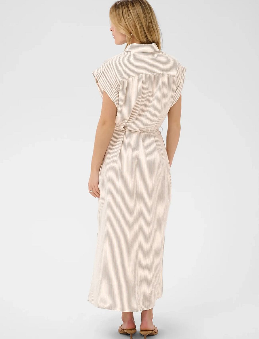 Saint Tropez - ElmikoSZ N. Maxi Dress - sommerkjoler - toasted coconut ice stripe - 4