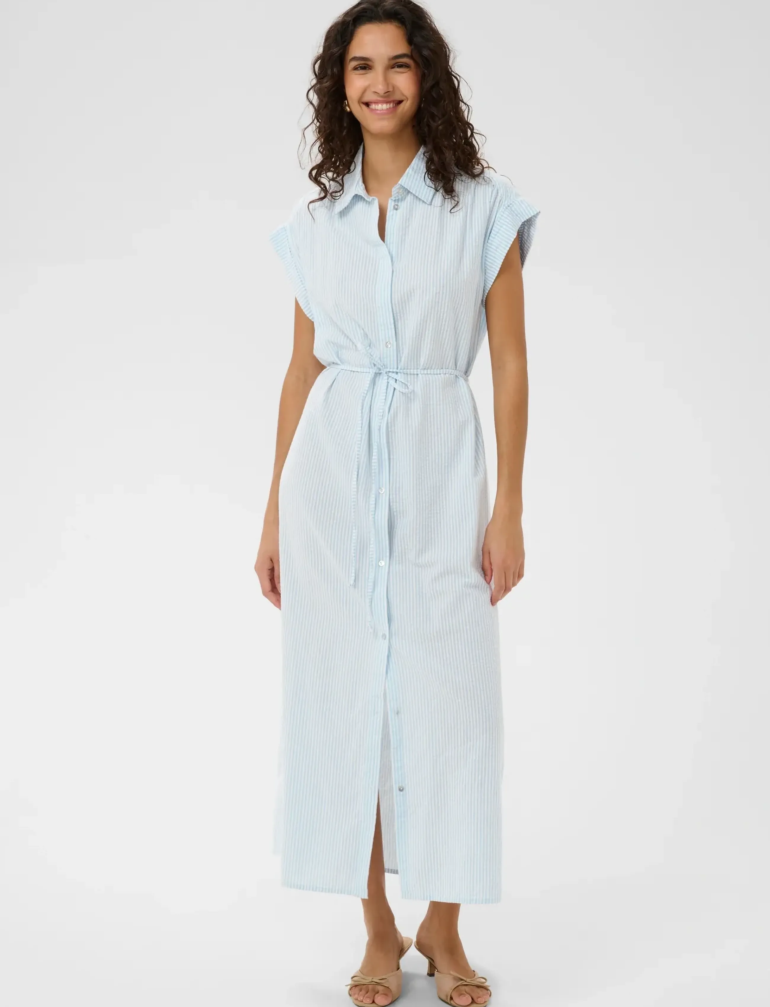Saint Tropez ElmikoSZ N. Maxi Dress - Summer Dresses - CERULEAN ICE STRIPE / blue