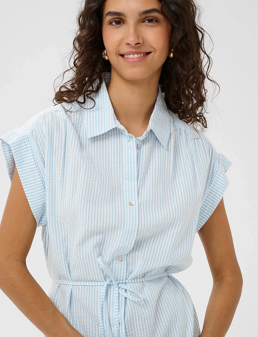 Saint Tropez - ElmikoSZ N. Maxi Dress - sommerkjoler - cerulean ice stripe - 4