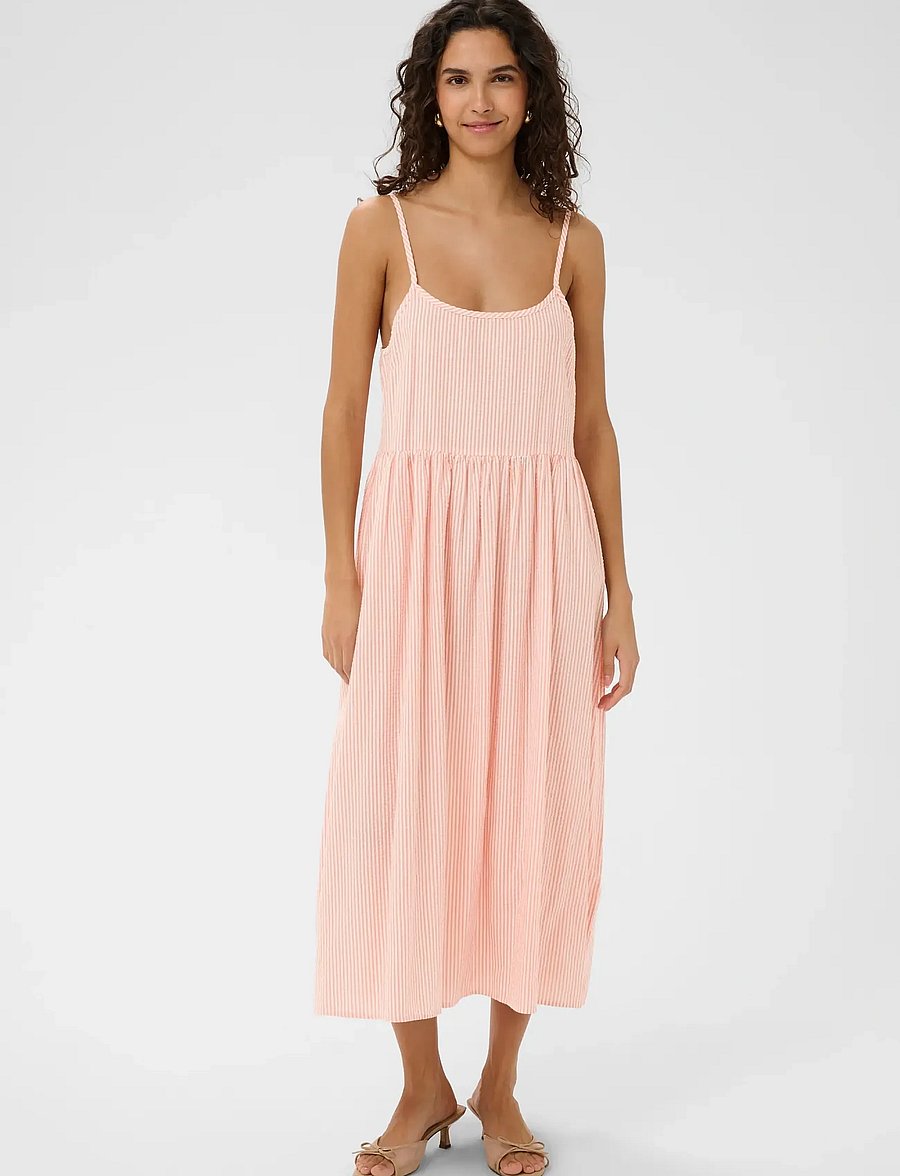 Saint Tropez - ElmikoSZ N. Strap Dress - slip dresses - blooming dahlia ice stripe - 0