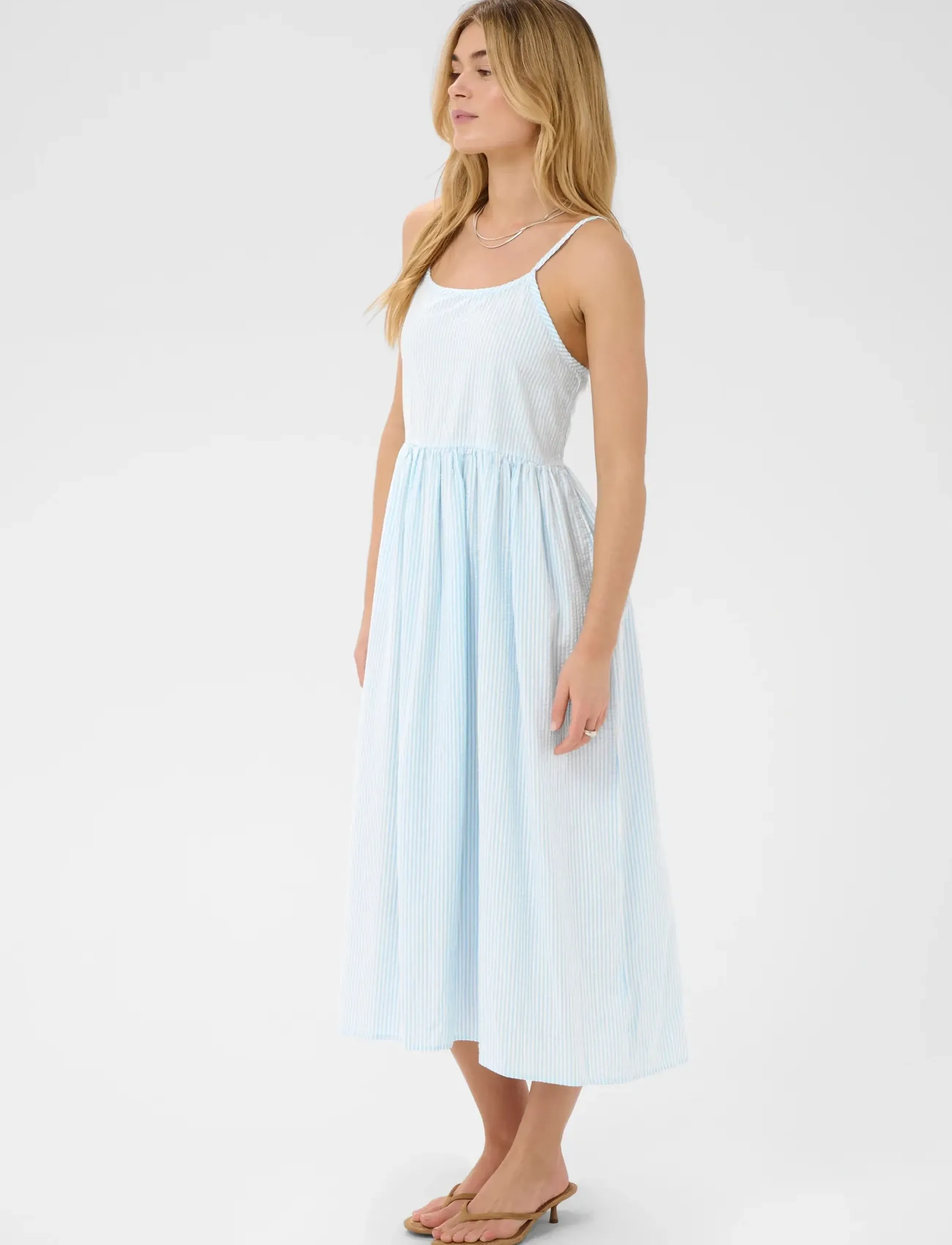 Saint Tropez - ElmikoSZ N. Strap Dress - Õlapaeltega kleidid - cerulean ice stripe - 3