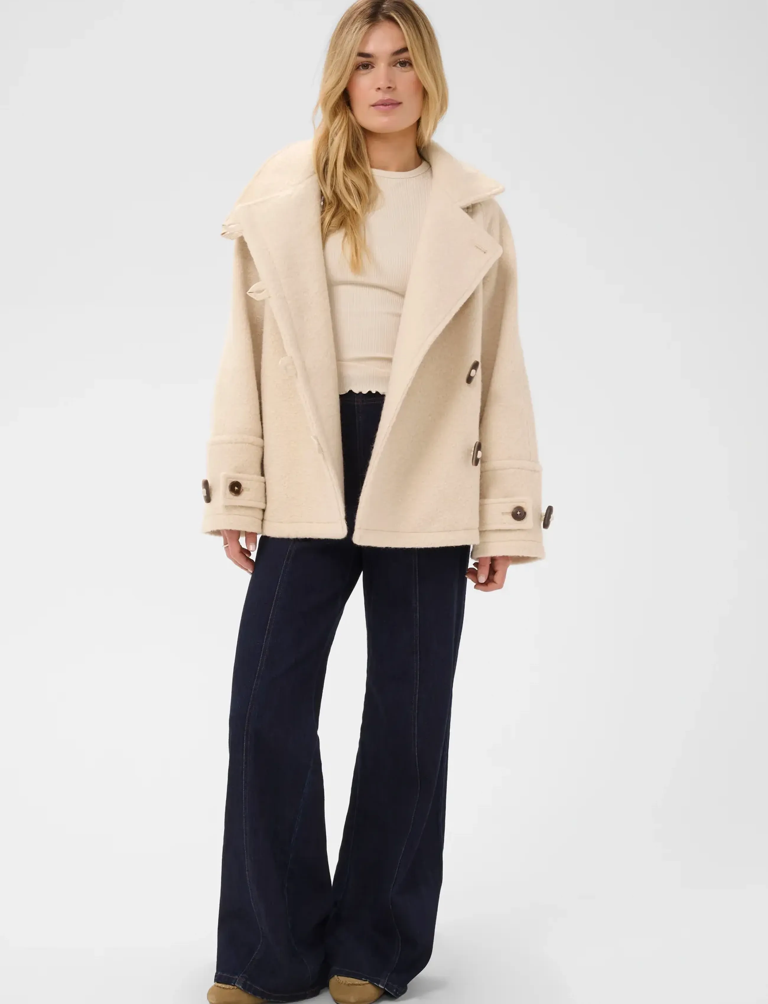 Saint Tropez - SophieSZ Short Coat - creme - 3