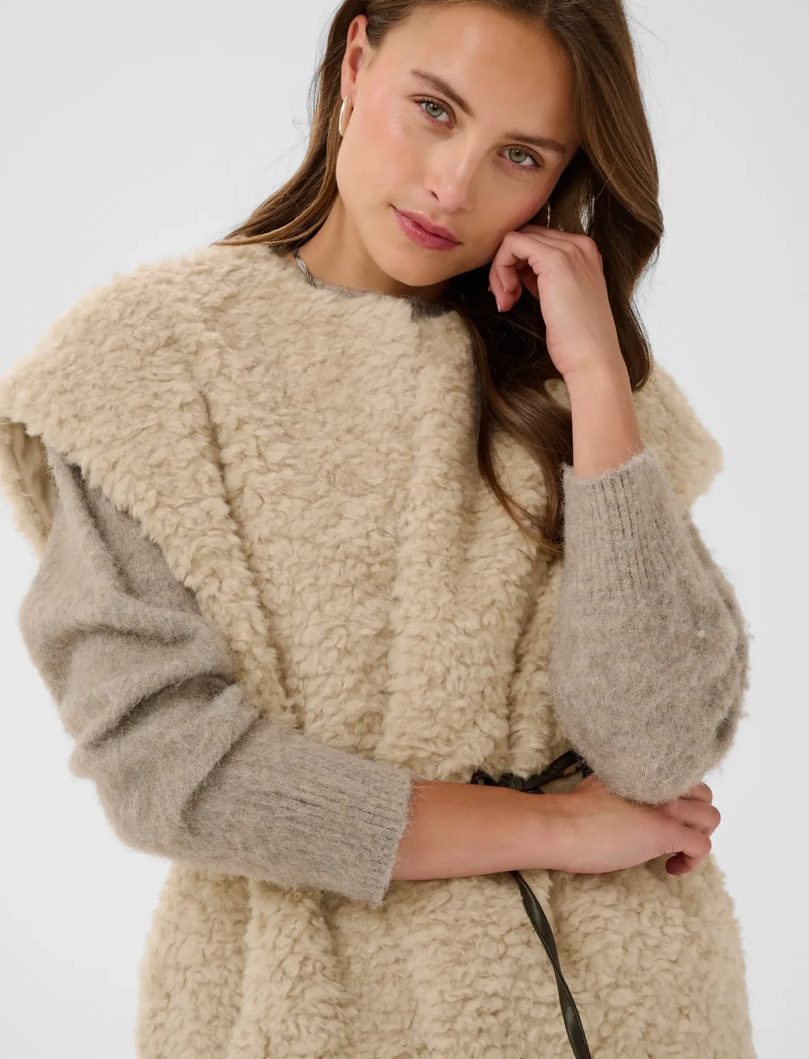 Saint Tropez - SylvanaSZ Vest - fleece- und teddy-westen - ice - 5