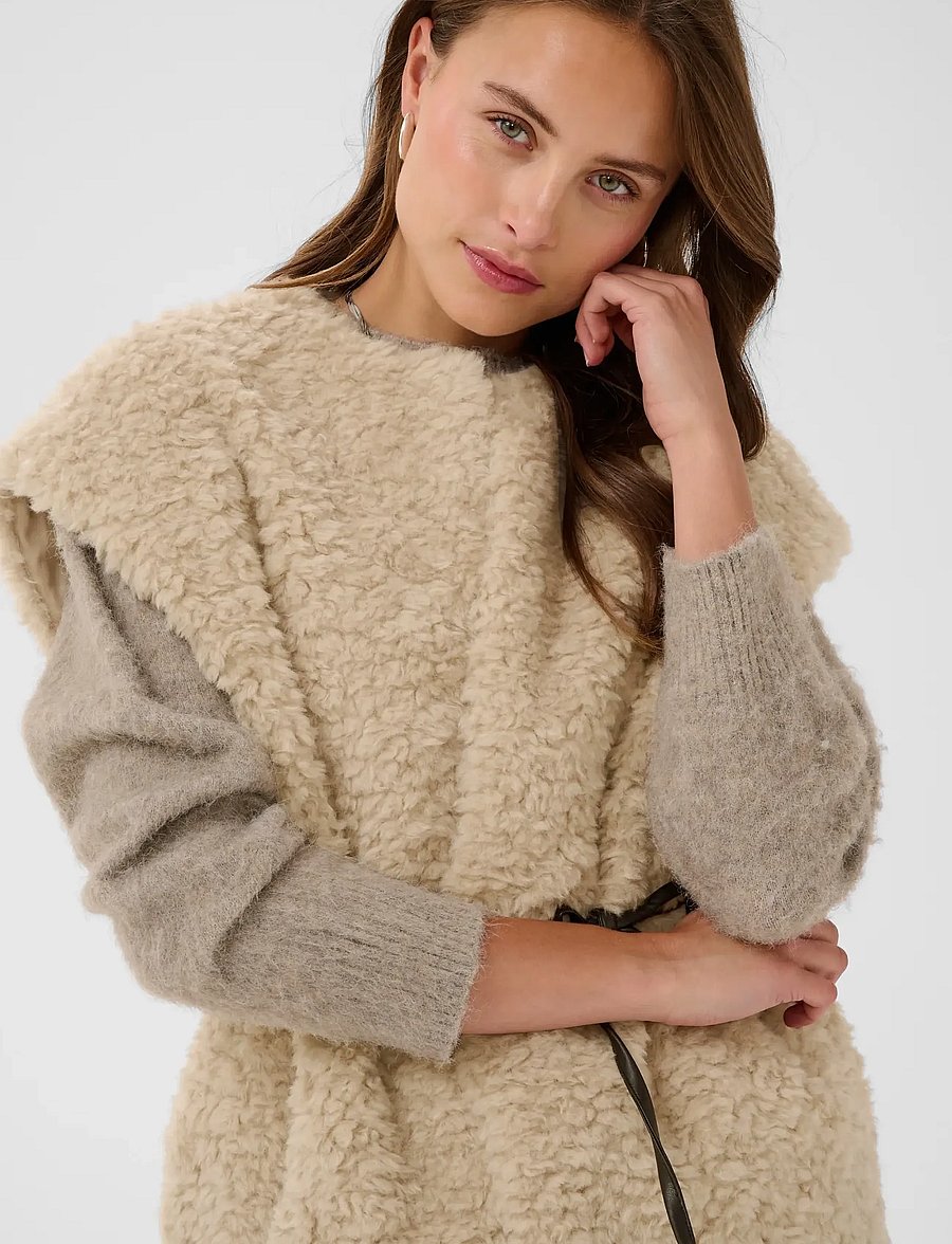 Saint Tropez - SylvanaSZ Vest - fleece- und teddy-westen - ice - 5
