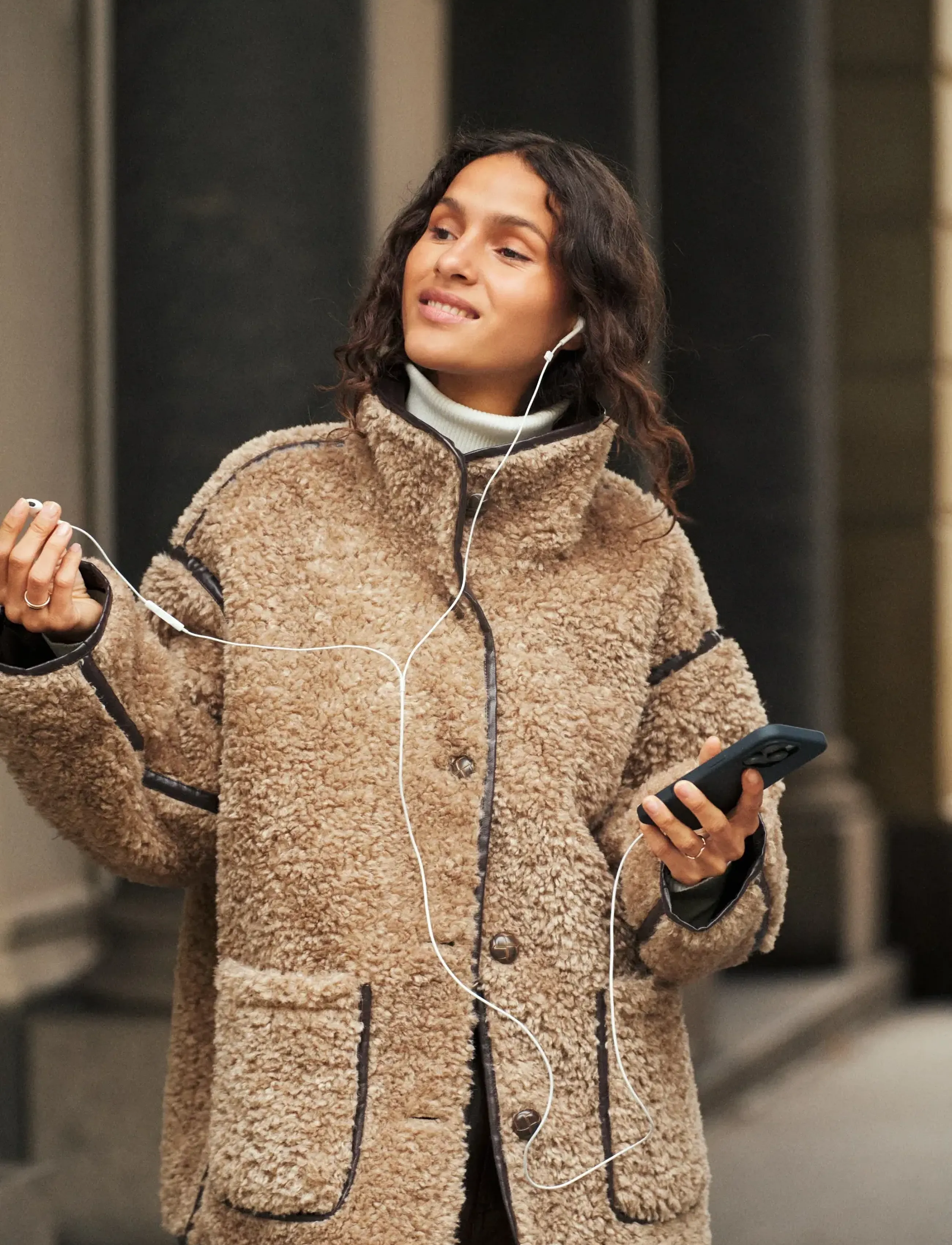 Saint Tropez SamanthaSZ Jacket - Joped ja mantlid - PORTABELLA / brown