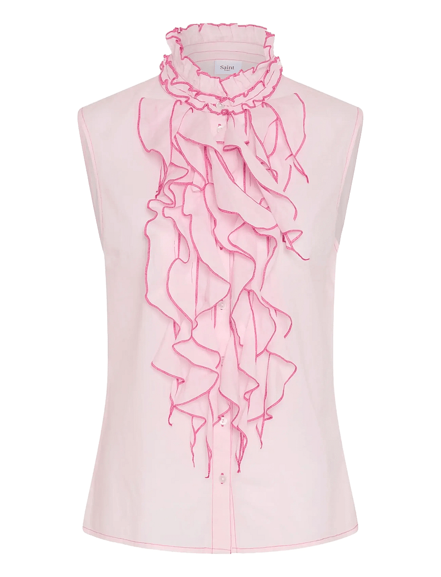 Saint Tropez - TilliSZ SL Shirt - Ärmlösa blusar - ballerina - 1
