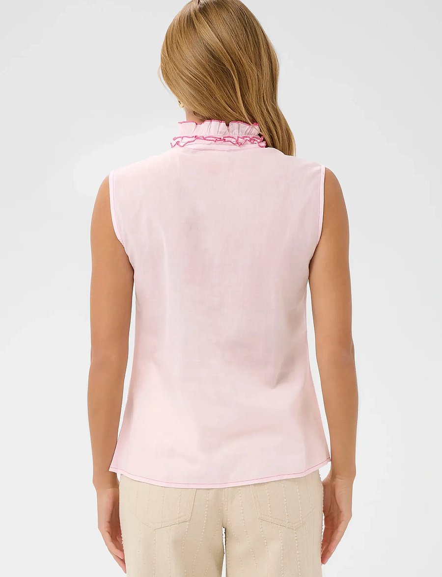 Saint Tropez - TilliSZ SL Shirt - Ärmlösa blusar - ballerina - 4
