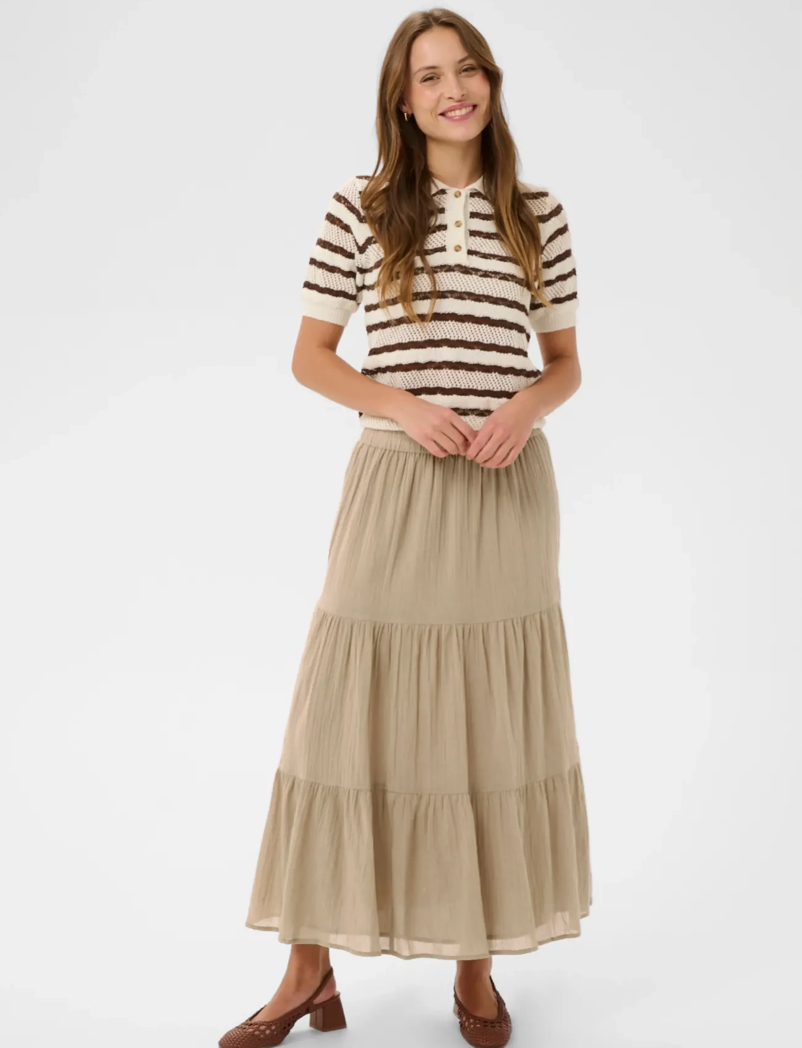 Saint Tropez RaafaSZ Skirt - Saint Tropez - SAVANNAH TAN / beige