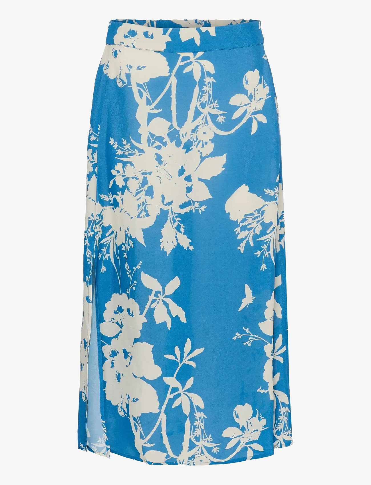 Saint Tropez - PollyanaSZ Skirt - vallarta blue flower bouquet - 1