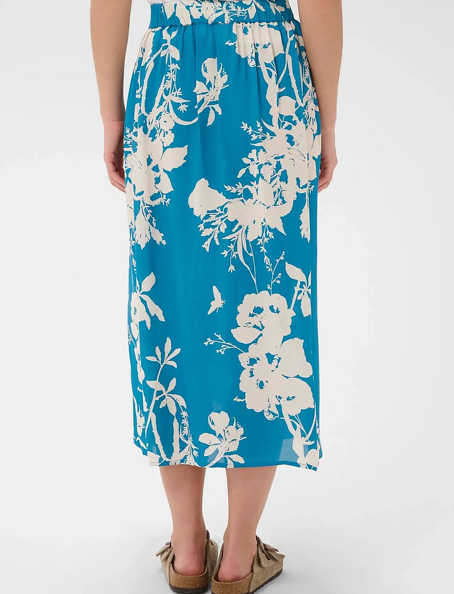 Saint Tropez - PollyanaSZ Skirt - midiseelikud - vallarta blue flower bouquet - 4