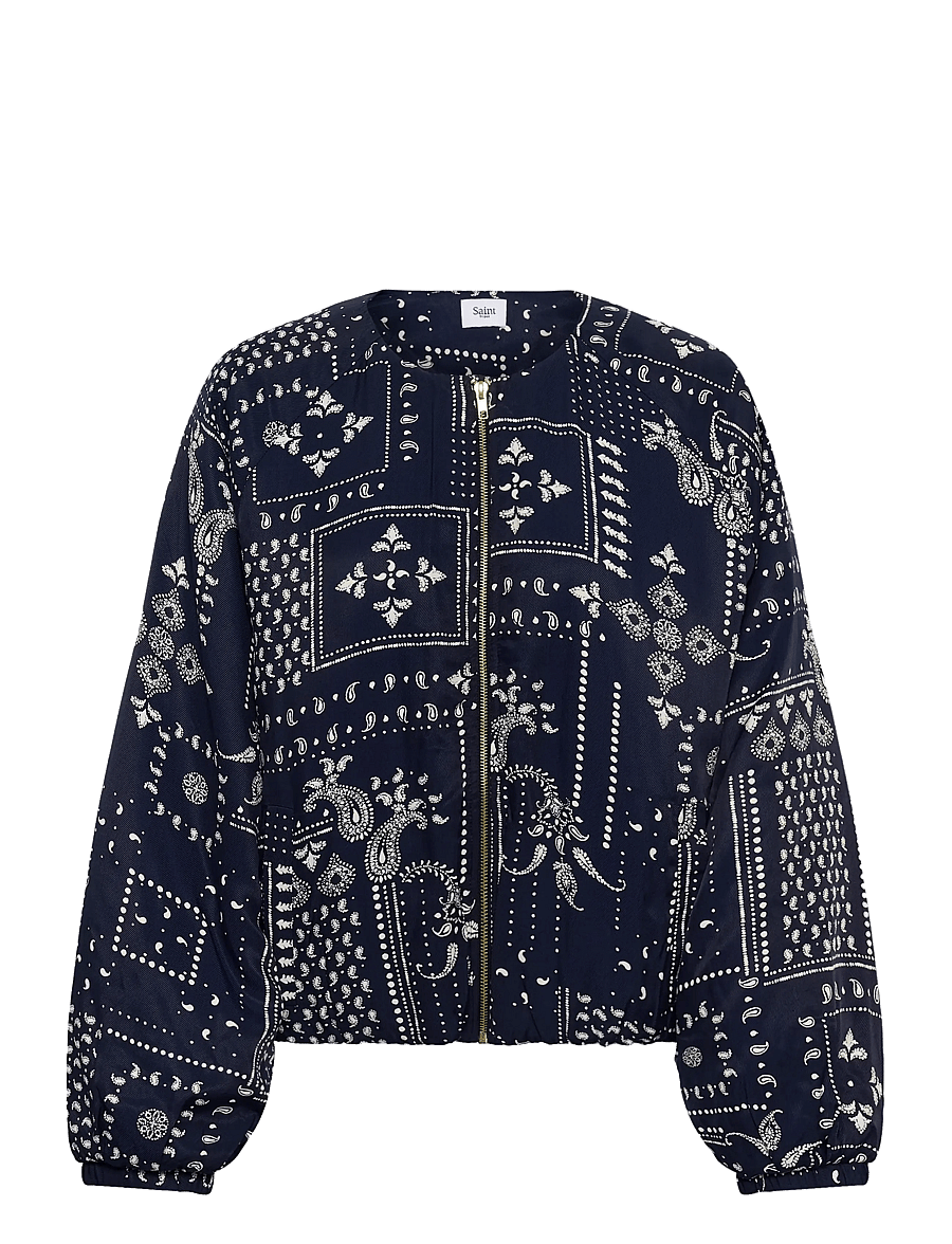 Saint Tropez - StephanieSZ Bomber Jacket - frühlingsjacken - nightsky paisley mosaic - 1