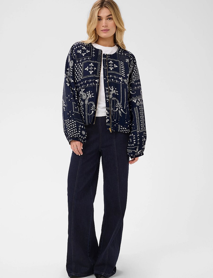 Saint Tropez - StephanieSZ Bomber Jacket - frühlingsjacken - nightsky paisley mosaic - 3