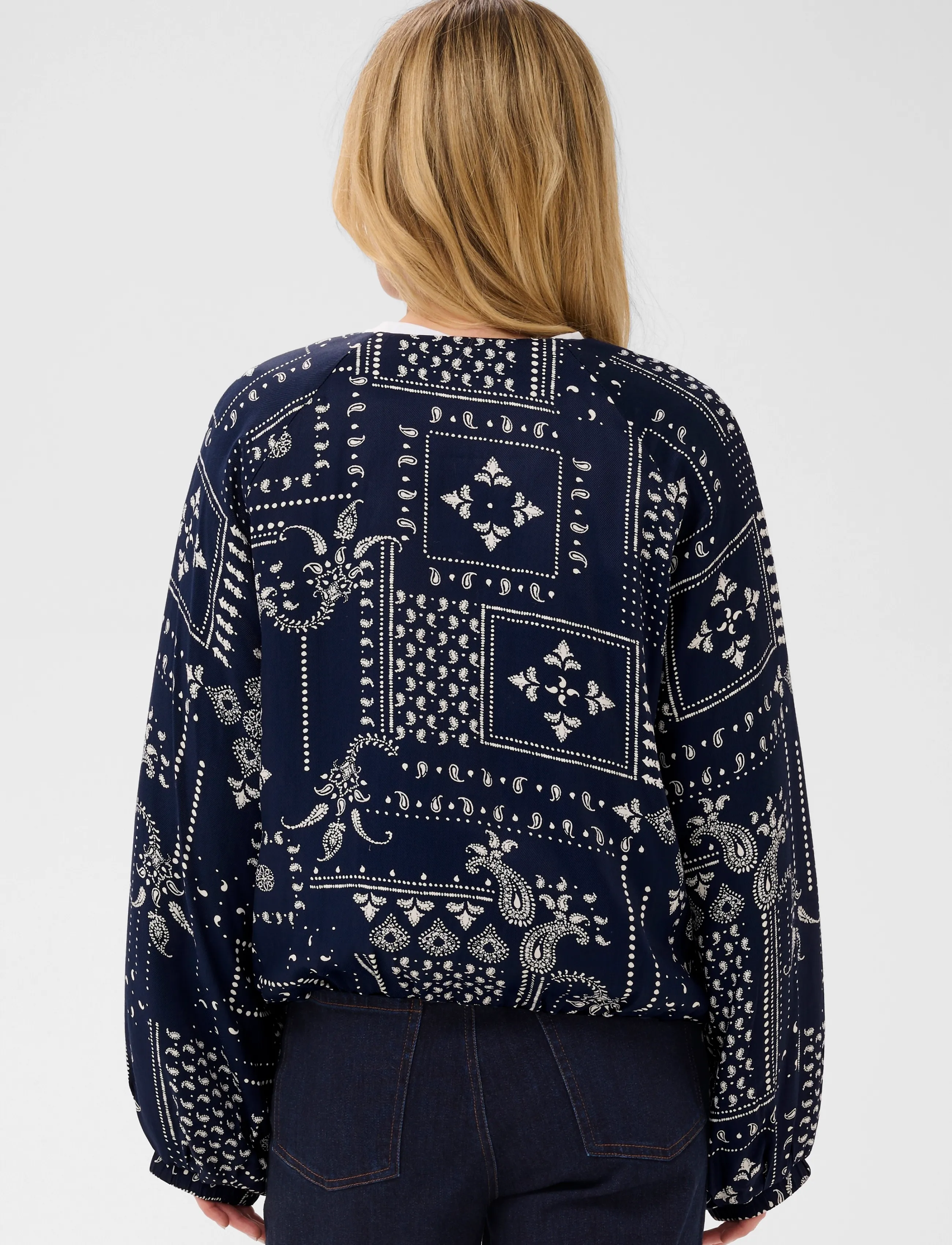 Saint Tropez - StephanieSZ Bomber Jacket - frühlingsjacken - nightsky paisley mosaic - 4