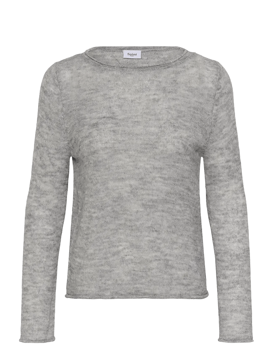 Saint Tropez - SabbaraSZ Boatneck Pullover - pullover - mist grey melange - 1