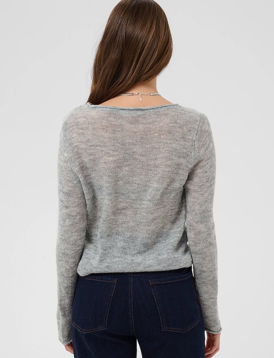 Saint Tropez - SabbaraSZ Boatneck Pullover - pullover - mist grey melange - 4