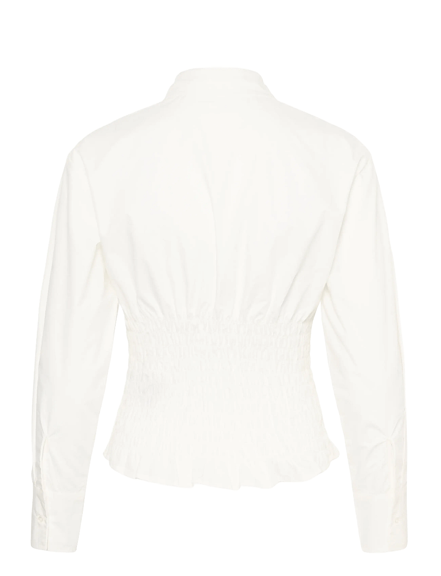 Saint Tropez - NaciaSZ Shirt - pitkähihaiset kauluspaidat - bright white - 2