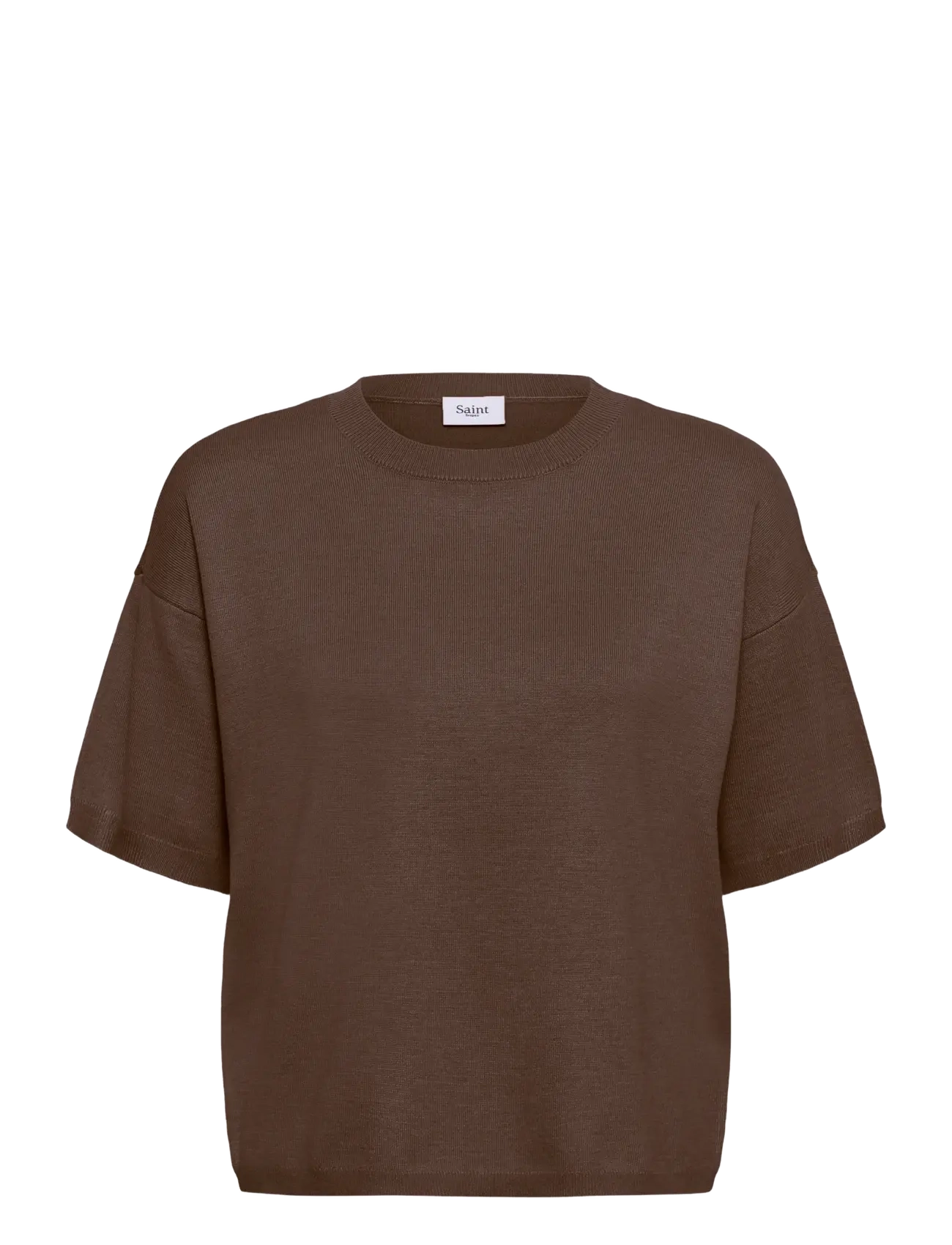 Saint Tropez MilaSZ Boxy SS Pullover - Pullover - FONDUE FUDGE MELANGE / brown