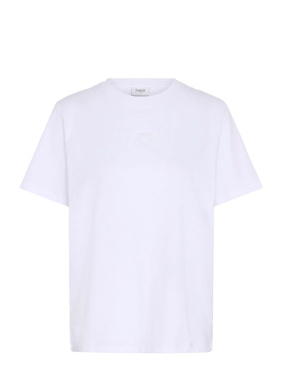 Saint Tropez - HeartSZ T-Shirt - t-shirts - bright white - 1
