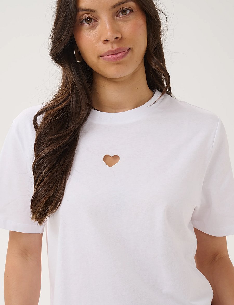 Saint Tropez - HeartSZ T-Shirt - t-shirts - bright white - 5