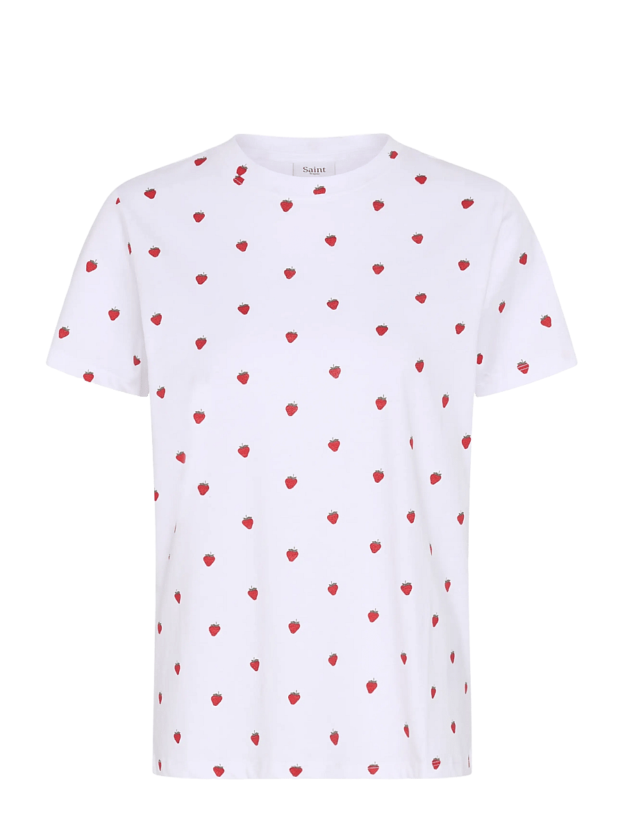 Saint Tropez - EmilySZ T-Shirt - t-shirts - bright white strawberries - 1