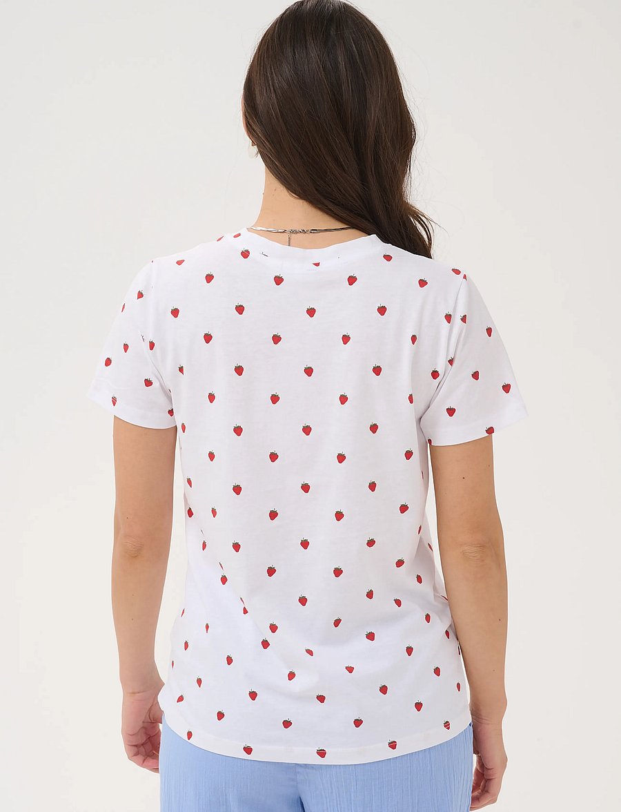 Saint Tropez - EmilySZ T-Shirt - t-shirts - bright white strawberries - 4