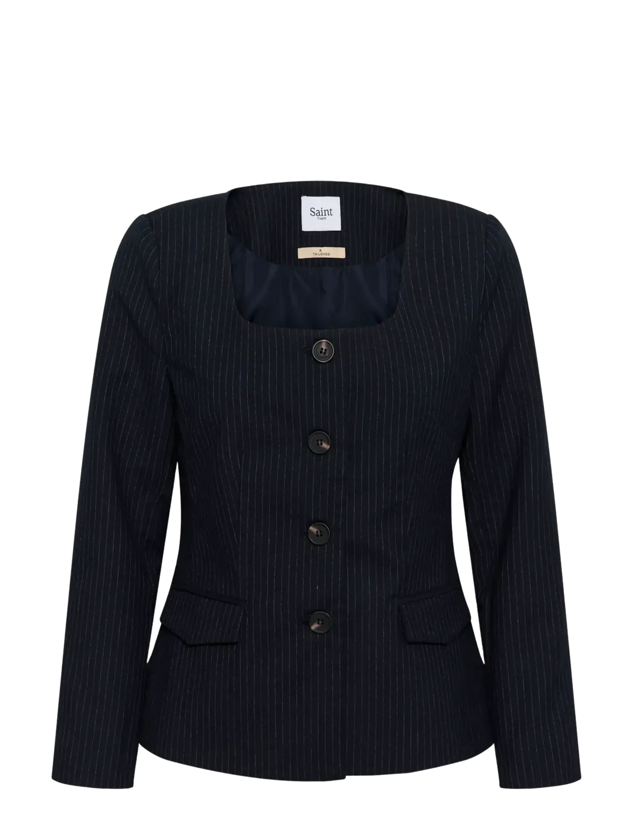 Saint Tropez TylerSZ Jacket - Kleidung - NIGHTSKY PINSTRIPE / navy