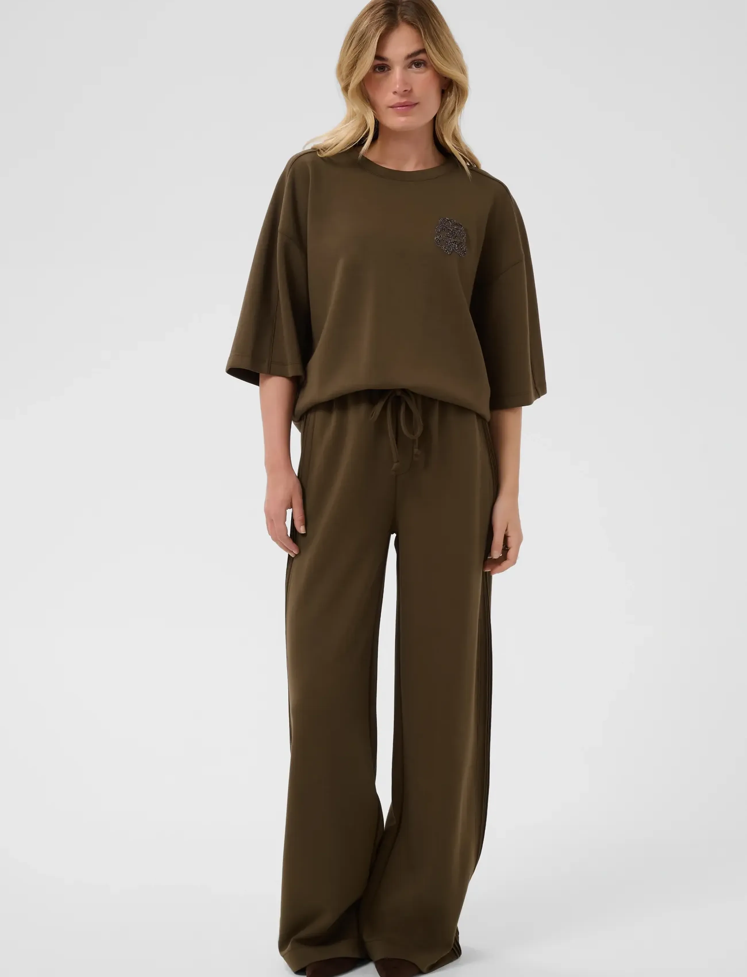 Saint Tropez - TheoSZ Pant - straight leg trousers - dark earth - 3