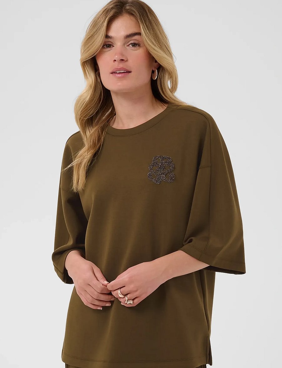 Saint Tropez - TheoSZ Sweatshirt - t-shirts - dark earth - 0