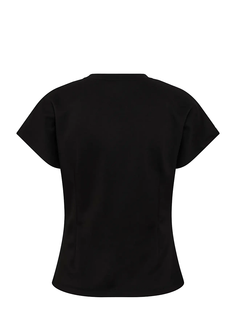 Saint Tropez - TheoSZ Blouse - kortærmede bluser - black - 1