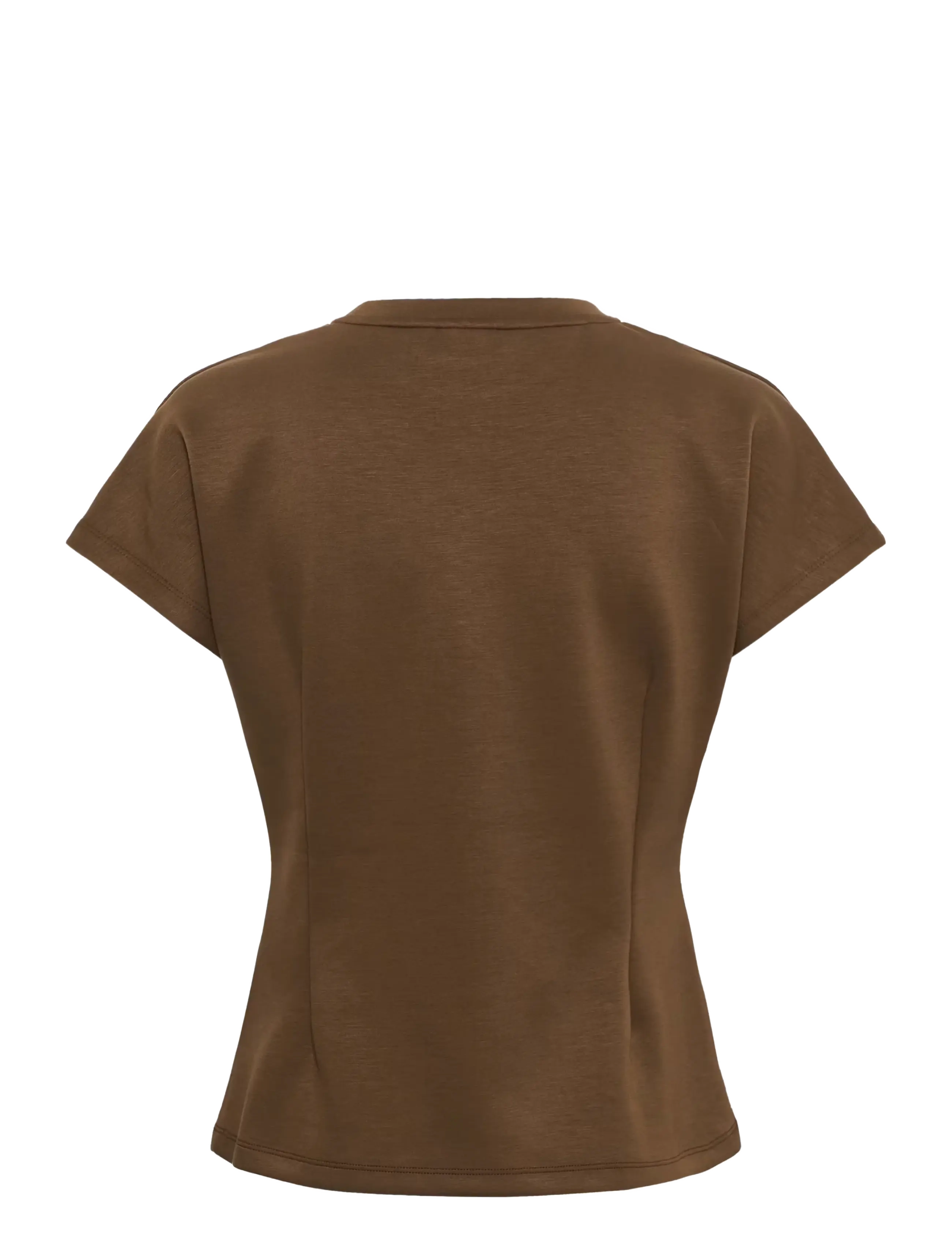 Saint Tropez - TheoSZ Blouse - lühikeste varrukatega pluusid - dark earth - 2