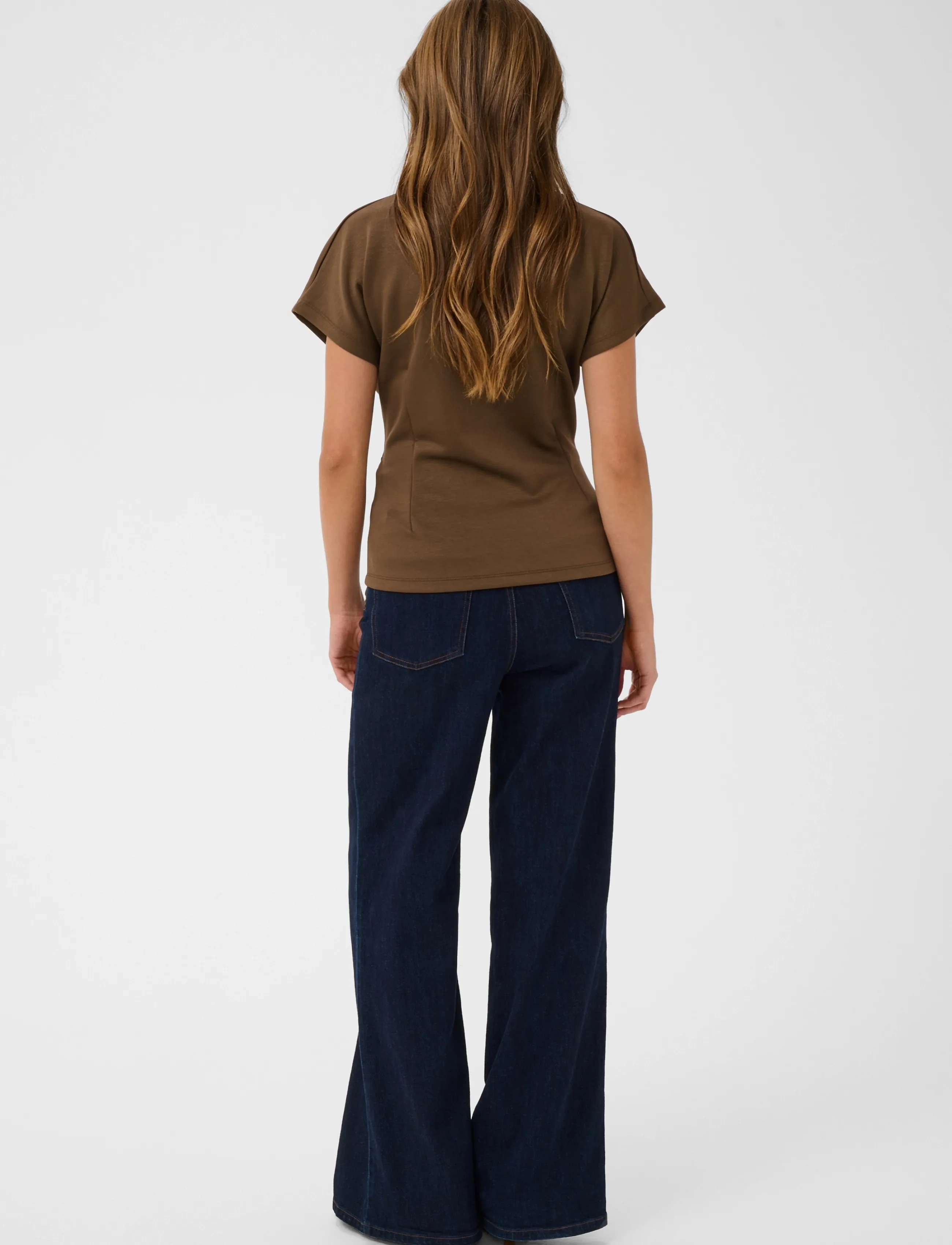 Saint Tropez - TheoSZ Blouse - kortærmede bluser - dark earth - 3